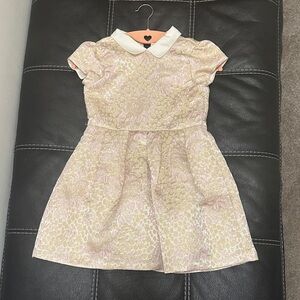 Janie and Jack Cream and Pink Floral Dress